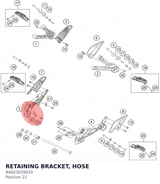 Diagram preview: RETAINING BRACKET, HOSE (94603039020)