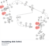 Diagram preview: Insulating disk 5x9x1 (0773705916)