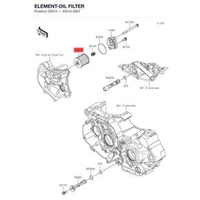 Kawasaki OEM – ELEMENT-OIL FILTER product image