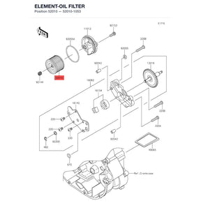 Kawasaki OEM – ELEMENT-OIL FILTER product image