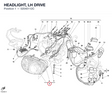 HEADLIGHT, LH DRIVE