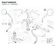RIGHT MIRROR 52340202A diagram position