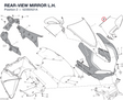 REAR-VIEW MIRROR L.H. 523S0521A diagram position