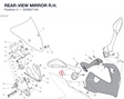 REAR-VIEW MIRROR R.H. 523S0713A diagram position