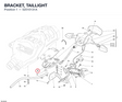 BRACKET, TAILLIGHT