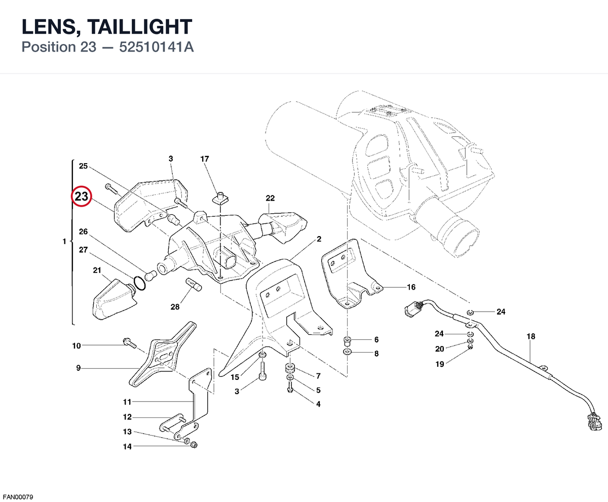 LENS, TAILLIGHT