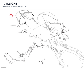 TAILLIGHT 52510452B diagram position