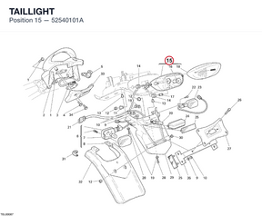 TAILLIGHT 52540101A diagram position