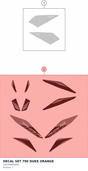 Diagram preview: DECAL SET 790 DUKE ORANGE (C90708099000)