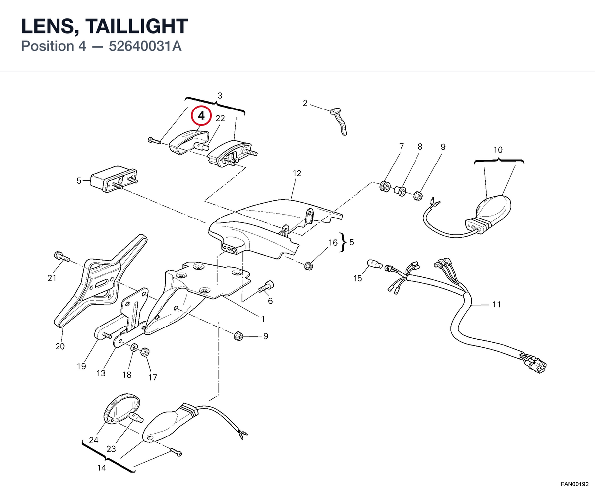 LENS, TAILLIGHT