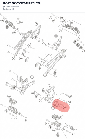 Diagram preview: BOLT SOCKET-M8X1.25 (J900000802005)