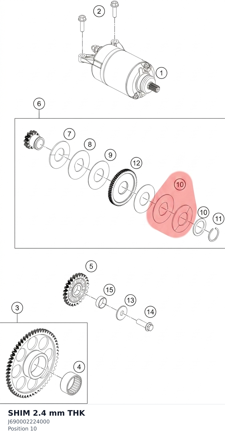 Diagram preview: SHIM 2.4 mm THK (J690002224000)