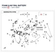 FOAM (LH@^RH), BATTERY product image