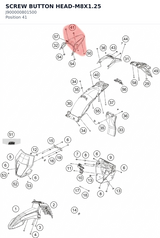 Diagram preview: SCREW BUTTON HEAD-M8X1.25 (J900000801500)