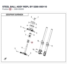 STEEL BALL ASSY REPL BY 5280-050110 product image