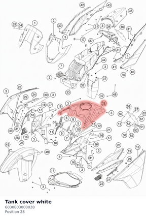 Diagram preview: Tank cover white (6030803000028)