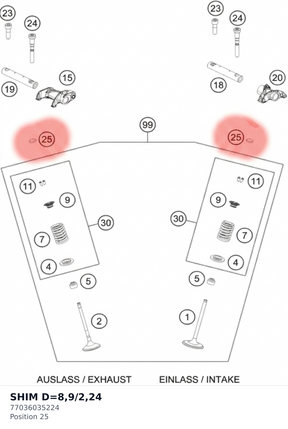 Diagram preview: SHIM D=8,9/2,24 (77036035224)