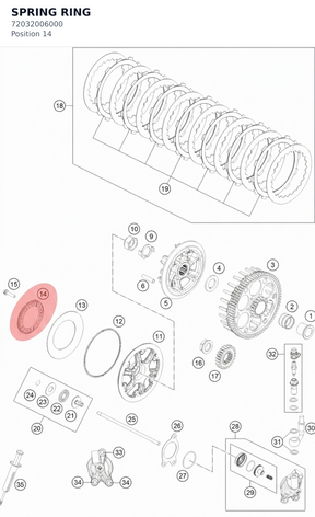 Diagram preview: SPRING RING (72032006000)