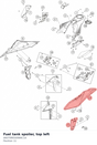 Diagram preview: Fuel tank spoiler, top left (A60708050066C1A)