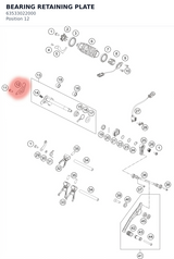 Diagram preview: BEARING RETAINING PLATE (63533022000)