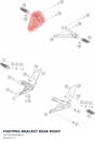 Diagram preview: FOOTPEG BRACKET REAR RIGHT (A67403049000C1)