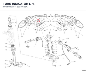 TURN INDICATOR L.H. 53010153A diagram position