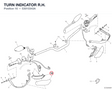 TURN INDICATOR R.H. 53010343A diagram position