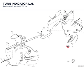TURN INDICATOR L.H. 53010353A diagram position