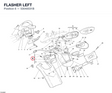 FLASHER LEFT 53040031B diagram position