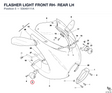 FLASHER LIGHT FRONT RH- REAR LH