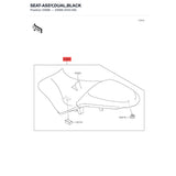 Kawasaki OEM – SEAT-ASSY,DUAL,BLACK product image