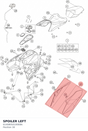Diagram preview: SPOILER LEFT (61408050100EBA)