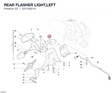 REAR FLASHER LIGHT,LEFT