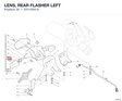 LENS, REAR FLASHER LEFT