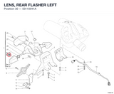 LENS, REAR FLASHER LEFT