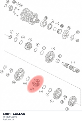 Diagram preview: SHIFT COLLAR (79433018000)