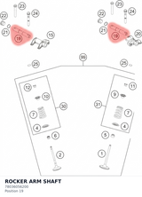 Diagram preview: ROCKER ARM SHAFT (78036056200)