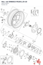 Diagram preview: Hex. nut DIN6923 M10X1.25-10 (06923100003)