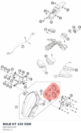 Diagram preview: BULB H7 12V 55W (60014003100)