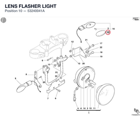 LENS FLASHER LIGHT 53240041A diagram position