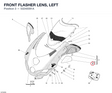 FRONT FLASHER LENS, LEFT