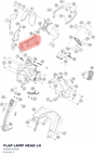 Diagram preview: FLAP LAMP HEAD LH (95808103000)