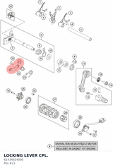 Diagram preview: LOCKING LEVER CPL. (61434024000)