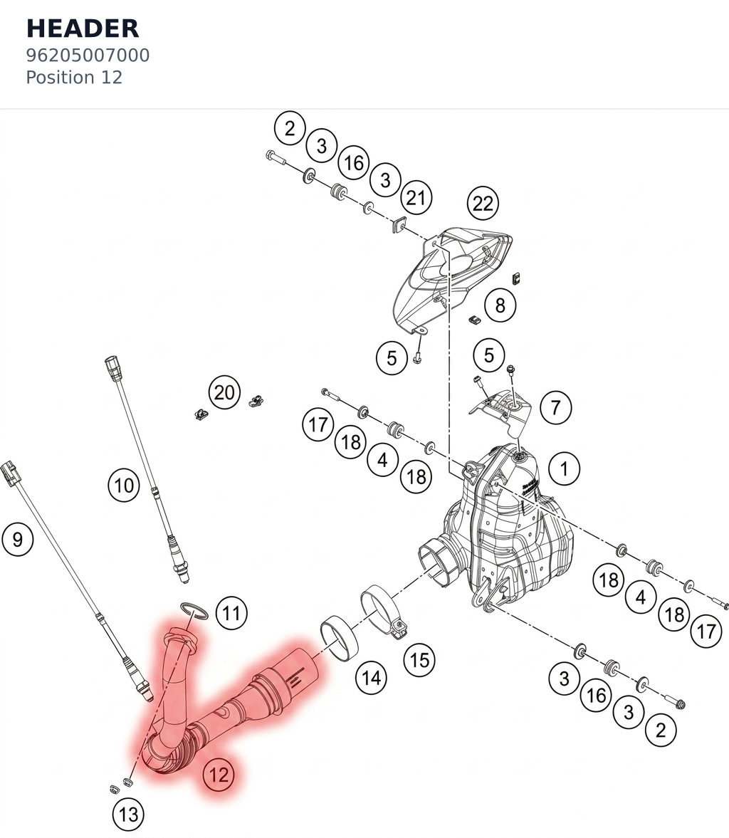 Diagram preview: HEADER (96205007000)