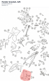 Diagram preview: Fender bracket, left (63508025000C1A)