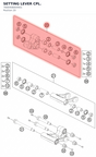 Diagram preview: SETTING LEVER CPL. (7600408004401)