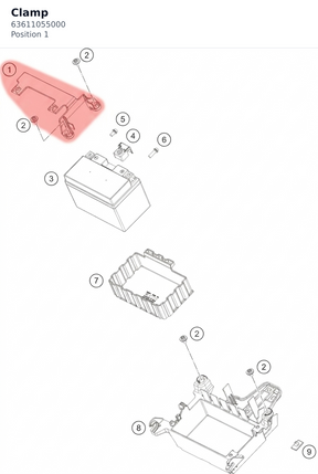 Diagram preview: Clamp (63611055000)