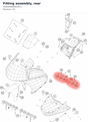 Diagram preview: Fitting assembly, rear (A56004080030C1)