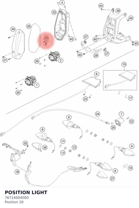 Diagram preview: POSITION LIGHT (76714004000)