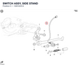 SWITCH ASSY, SIDE STAND 53910231A diagram position